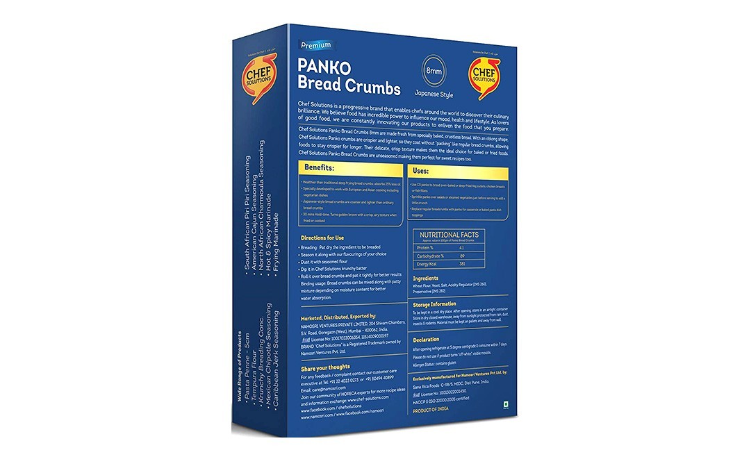 Chef Solutions Panko Break Crumbs    Box  500 grams